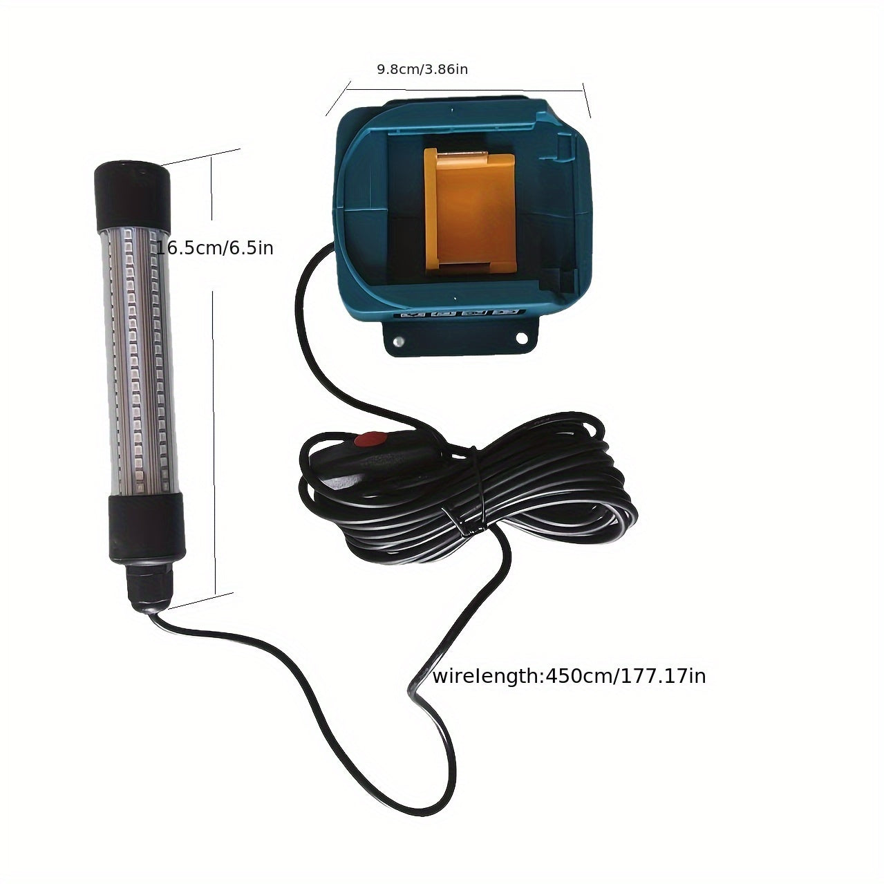 fish lure light collection fish light fishing light with external Makita battery interface